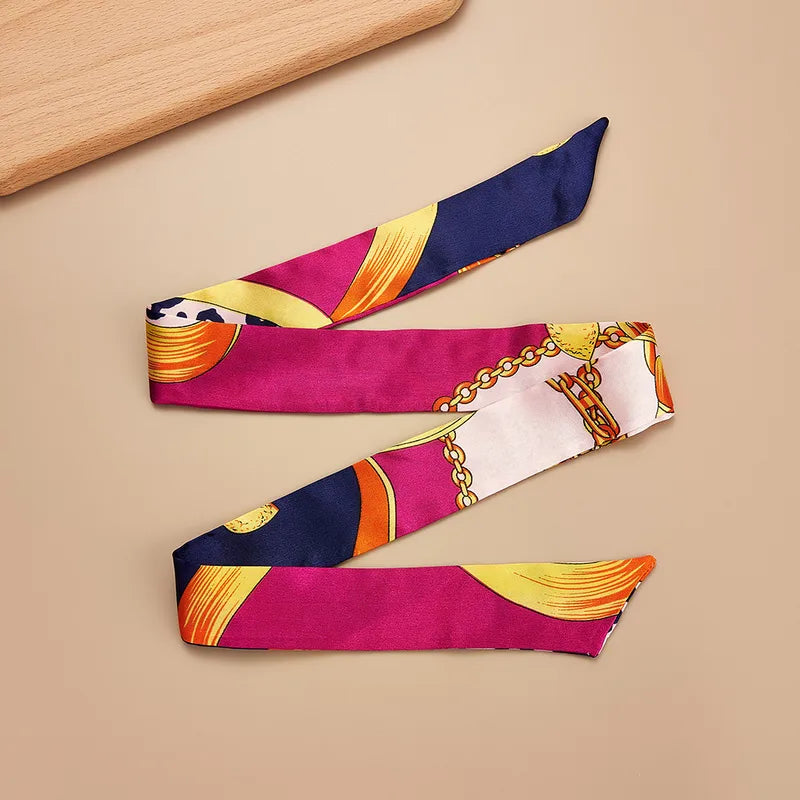 Foulard en soie fuchsia vibes