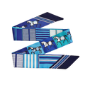Foulard en soie Blue Monday
