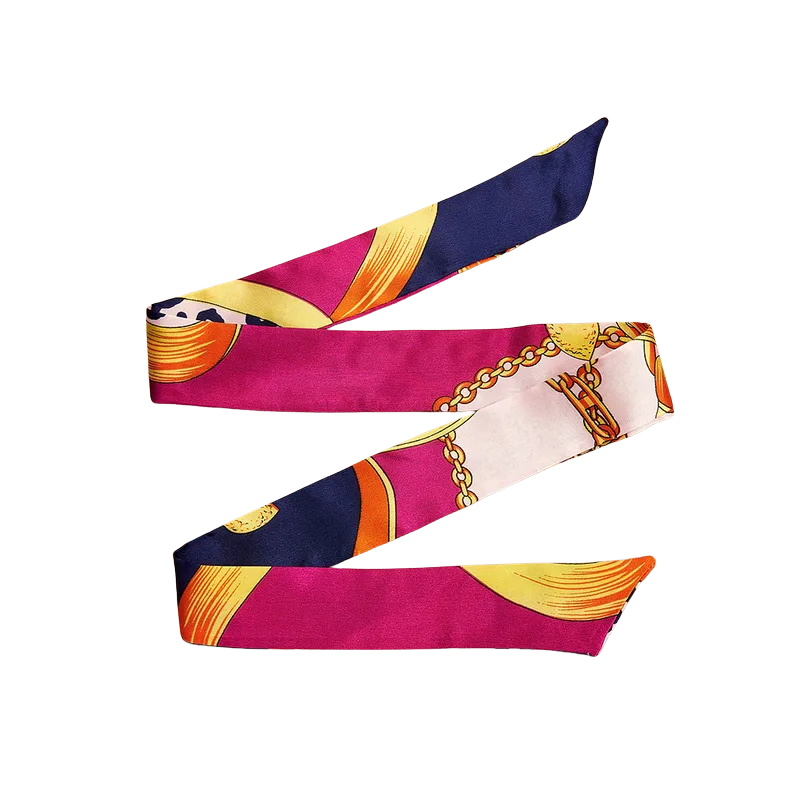 Foulard en soie fuchsia vibes